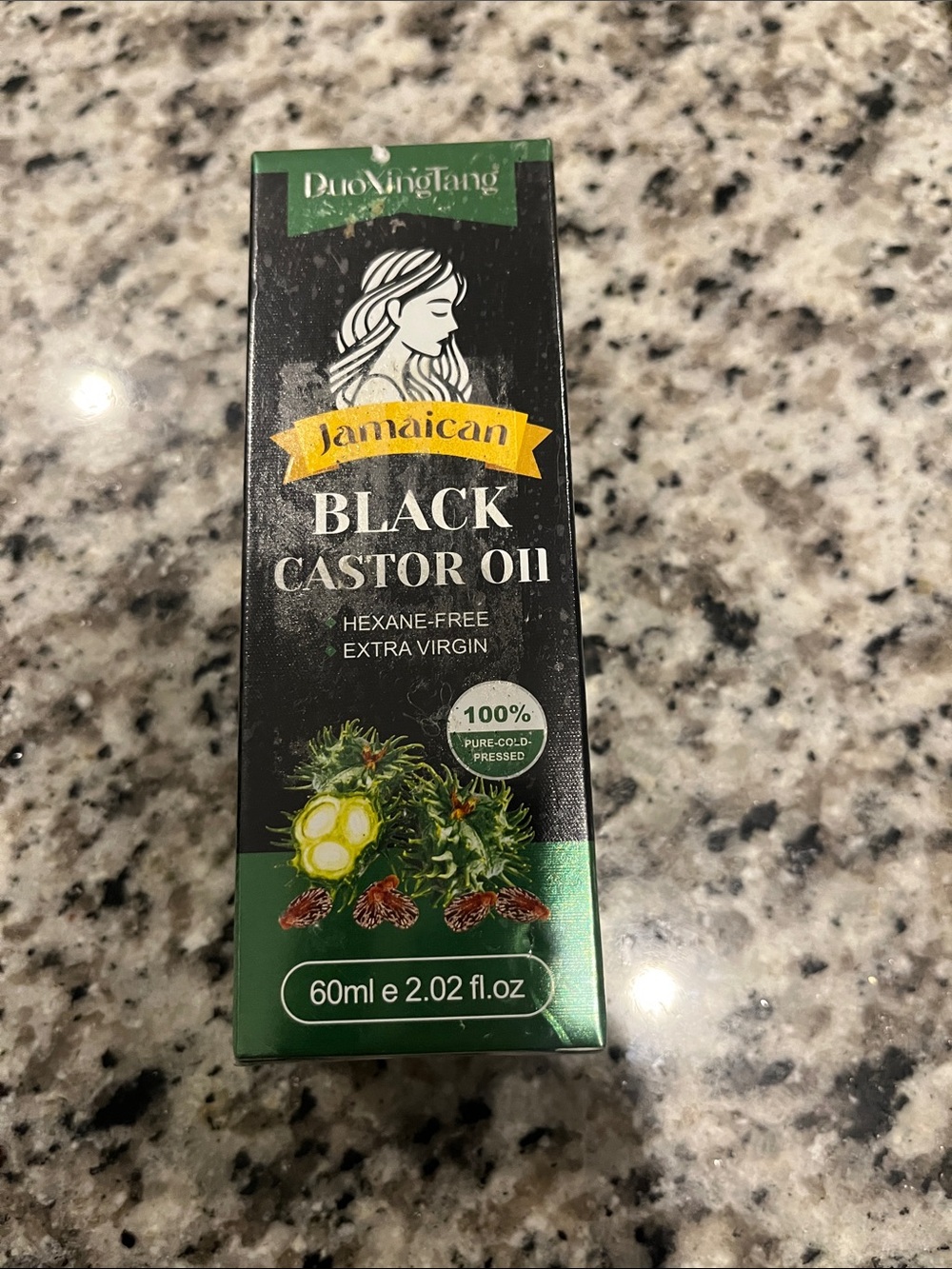 DuoXingTang Jamaican Black Castor Oil — Black & Green Box